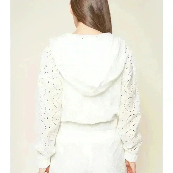 Halle Eyelet Zip-Up Hoodie - Picture 2 of 10